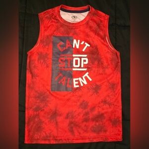 Athletic Works Boy's Can't Stop‎ Talent Tank Top Red Size 8 Medium